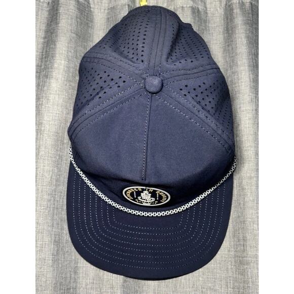 Melin Coronado Hydro Hat Anchored In Quality Navy Blue Open Sea Adjust Snapback - Picture 6 of 16